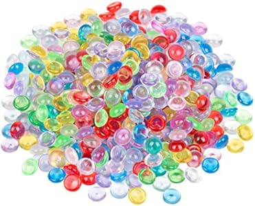 Maddie Rae's 12oz Beads Rainbow Drops - Non-Toxic Acrylic Beads, Great for Making Fishbowl, Shushie, Vase Fillers, Great for Arts & Crafts, Slime Glue Making Supplies, School Projects, Kids Gift SCS Direct