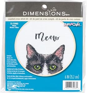 Dimensions X Stitch Kit Meow, Multi Dimensions