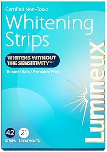 Lumineux Teeth Whitening Strips 7 Treatments - Enamel Safe - Whitening Without The Sensitivity - Dentist Formulated & Certified Non-Toxic Lumineux