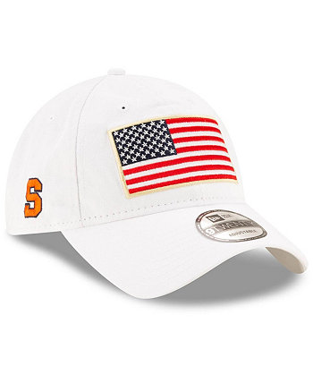 Мужская белая регулируемая шляпа Syracuse Orange Country First 9Twenty New Era