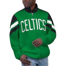 Men's G-III Sports by Carl Banks Green Boston Celtics Game Ball Full-Zip Track Jacket G-III Sports by Carl Banks