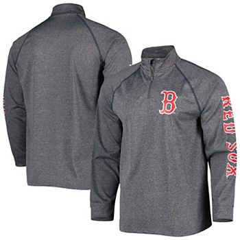 Мужской топ Stitches с короткой молнией для болельщиков Boston Red Sox Stitches