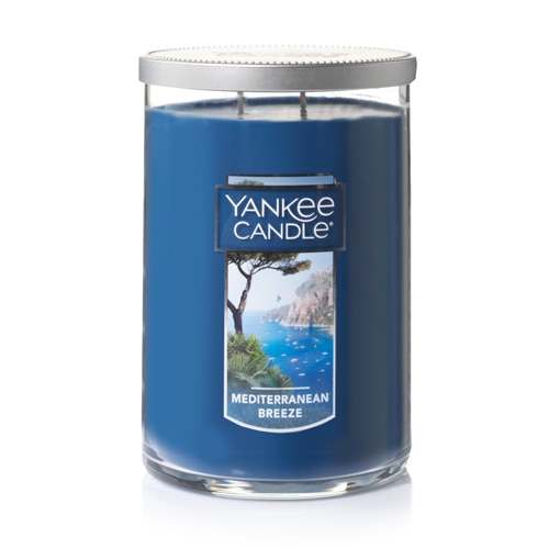 Yankee Candle Ароматическая свеча в большом стакане Средиземноморский бриз -- 22 унции Yankee Candle