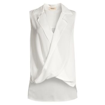 Шелковая блуза Freja с драпировкой L'AGENCE