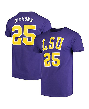 Мужская фиолетовая баскетбольная майка Ben Simmons LSU Tigers Alumni Original Retro Brand