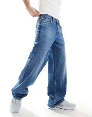 Calvin Klein Jeans loose straight jeans in dark wash Calvin Klein