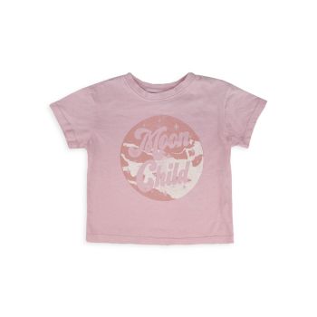 Little Girl's &amp; Girl's Moon Child Boxy T-Shirt Tiny Whales