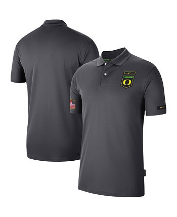 Men's Anthracite Oregon Ducks Victory Military-Inspired Appreciation Performance Polo Shirt Nike