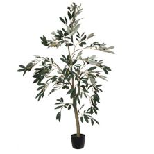 Vickerman Artificial Potted Olive Tree Floor Decor Vickerman