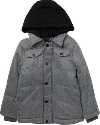 Стеганая куртка с контрастным капюшоном Urban Republic