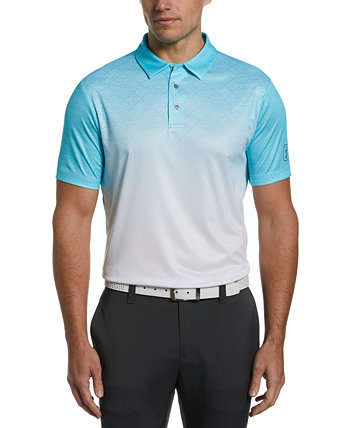 Men's Ombré Print Short Sleeve Stretch Golf Polo Shirt PGA TOUR