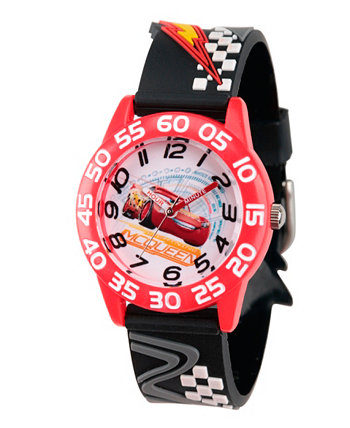 Дисней Cars 3 Lightning McQueen Boys 'Красные Пластмассовые Часы Учителя Времени Ewatchfactory