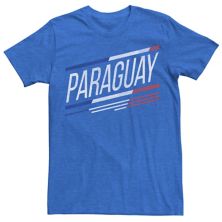 Men's Gonzales Paraguay Slanted Stripe Logo Tee Licensed Character