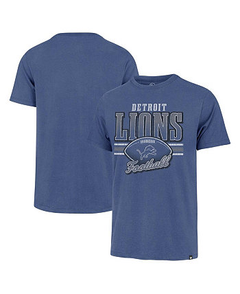 Мужская синяя рваная футболка Detroit Lions Last Call Franklin '47 Brand