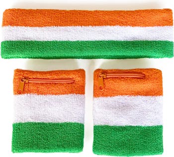 Irish Flag Zippered Sweatbands Tipsy elves