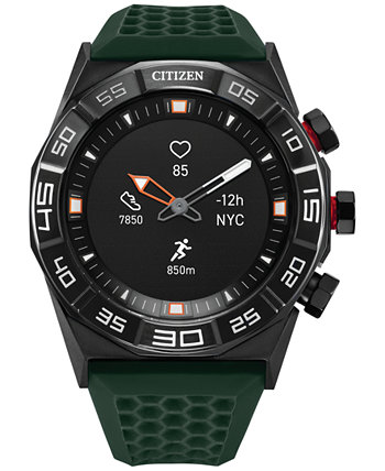 Мужские умные часы CZ Smart Hybrid HR с зеленым ремешком, 44 мм Citizen