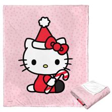 Hello Kitty Candy Cane Kitty Throw Blanket Licensed Character