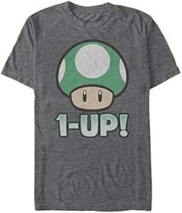 Nintendo Men's Mario 1-up Mushroom T-Shirt Nintendo