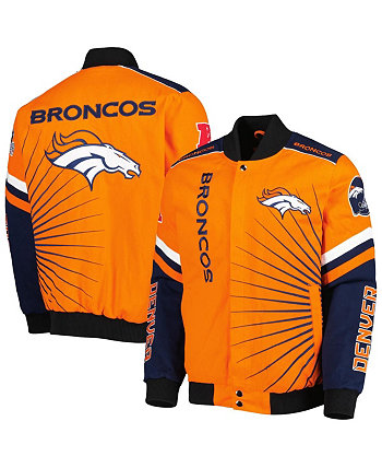 Мужская оранжевая университетская куртка Denver Broncos Extreme Redzone Full-Snap G-III Sports