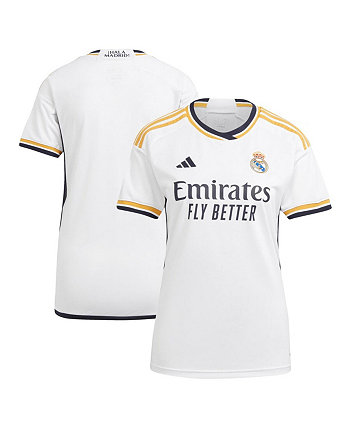 Женская белая домашняя футболка Реал Мадрид 2023/24, реплика Adidas