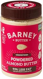 Barney Butter Powdered Almond Butter, Chocolate, 8 Ounce Jar, Non-GMO, Gluten Free, Keto, Paleo, Vegan Barney Butter