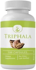 PURE ORIGINAL INGREDIENTS Triphala Powder, (100 Capsules) Always Pure, No Additives Or Fillers, Lab Verified PURE ORIGINAL INGREDIENTS