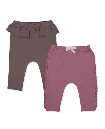 Baby Girls 2-Pack Cotton Pants Mac & Moon