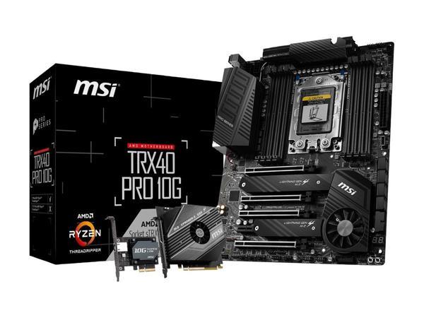 Материнская плата MSI PRO TRX40 PRO 10G sTRX4 AMD TRX40 SATA 6 Гбит/с ATX AMD MSI