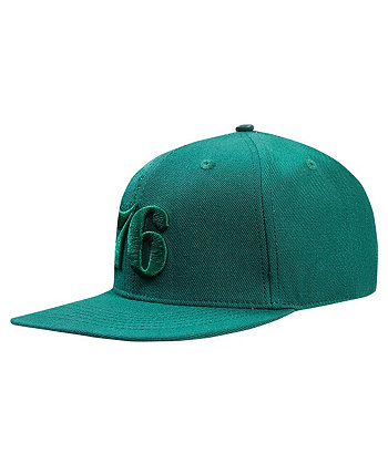 Мужская кепка Snapback с логотипом в тон, зелено-зеленый Philadelphia 76ers Pro Standard