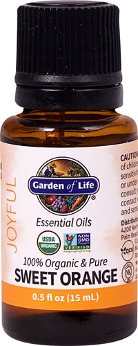 Garden of Life Органические эфирные масла сладкого апельсина — 0,5 жидких унций Garden of Life