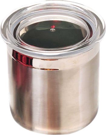 Серебряная канистра из нержавеющей стали с крышкой на 2,5 чашки BergHOFF