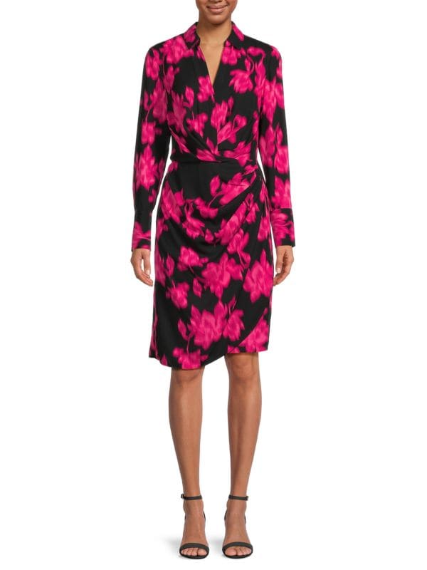 Женское Повседневное Платье Calvin Klein с Цветочным Принтом Calvin Klein