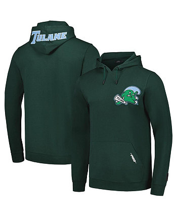 Мужской зеленый классический пуловер с капюшоном Tulane Green Wave Pro Standard