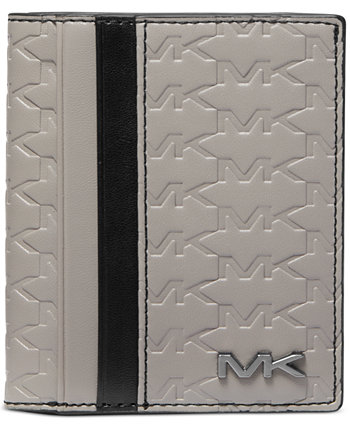 Мужской бумажник Malone с тисненым логотипом Duo-Fold Michael Kors
