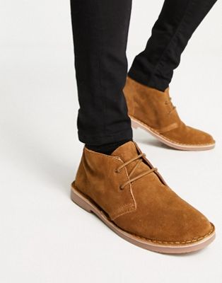 Светло-коричневые замшевые ботинки Jack & Jones Jack & Jones