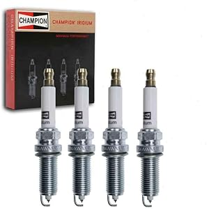 4 pc Champion Iridium Spark Plugs compatible with Toyota Prius Prime 1.8L L4 2017-2020 Sixity Auto