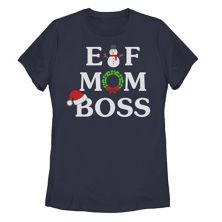 Футболка Juniors Trendy Elf Mom Boss Unbranded