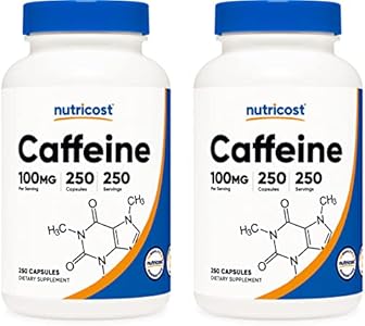 Nutricost Caffeine Pills 100mg Per Serving (Порция), 250 Capsules (Капсулы) Nutricost