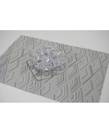 Водостойкий, термостойкий и устойчивый к пятнам моющиеся салфетки из алмазного тканого текстиля 13x19 '' - набор из 6 шт. Dainty Home