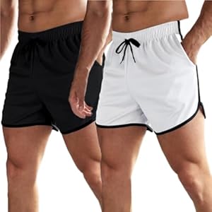 OEBLD Mens Running Shorts 3 Inch Breathable Quick Dry Workout Athletic Short Shorts with Zipper Pockets Oebld