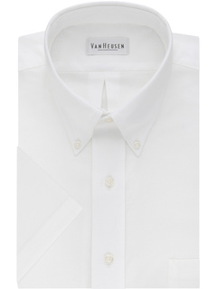 Классическая рубашка с коротким рукавом Regular Fit Oxford Solid Van Heusen