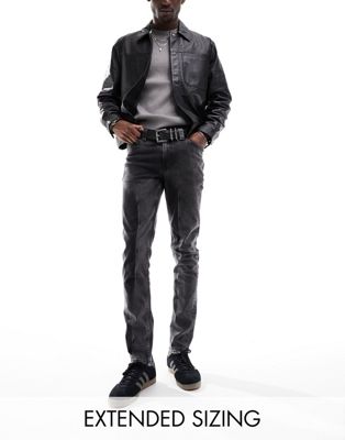 Узкие джинсы с черной стиркой Y2k от ASOS DESIGN для мужчин ASOS DESIGN