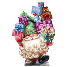 Gift Bag Gnome Dwarf Wreath Home Decor Large Christmas Ornament by D. Gelsinger - Christmas Decor Designocracy