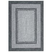 Glowsol Modern Imitation Braided Print Area Rug Soft Stain Resistant Geometric Carpet GlowSol