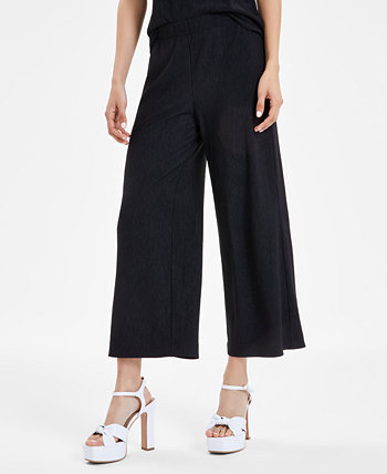 Women's Wide-Leg Cropped Pull-On Pants, Created for Macy's Bar III