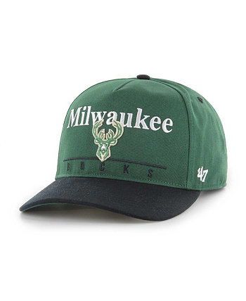 Мужская зелено-черная регулируемая шапка Milwaukee Bucks Super Hitch Hunter Green '47 Brand
