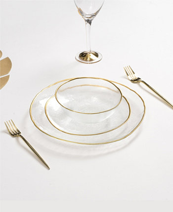 Прозрачная салатная тарелка, набор из 4 шт. Classic Touch