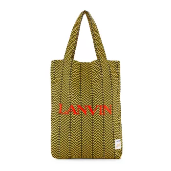 Lanvin x Future Logo-Embroidered Chevron Tote Bag Lanvin