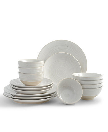 Набор столовой посуды Siterra Round из 16 предметов, Сервиз на 4 персоны Sango