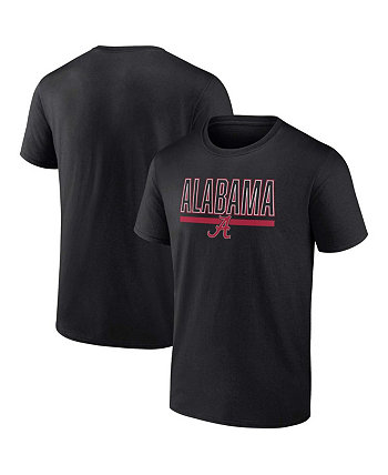 Мужская черная футболка Alabama Crimson Tide Big and Tall Team Profile